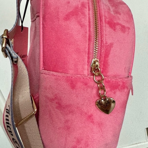 NWT Juicy Couture Velour Pink Lemonade Rainbow Backpack mini Y2K 90’s Vibe main image 3